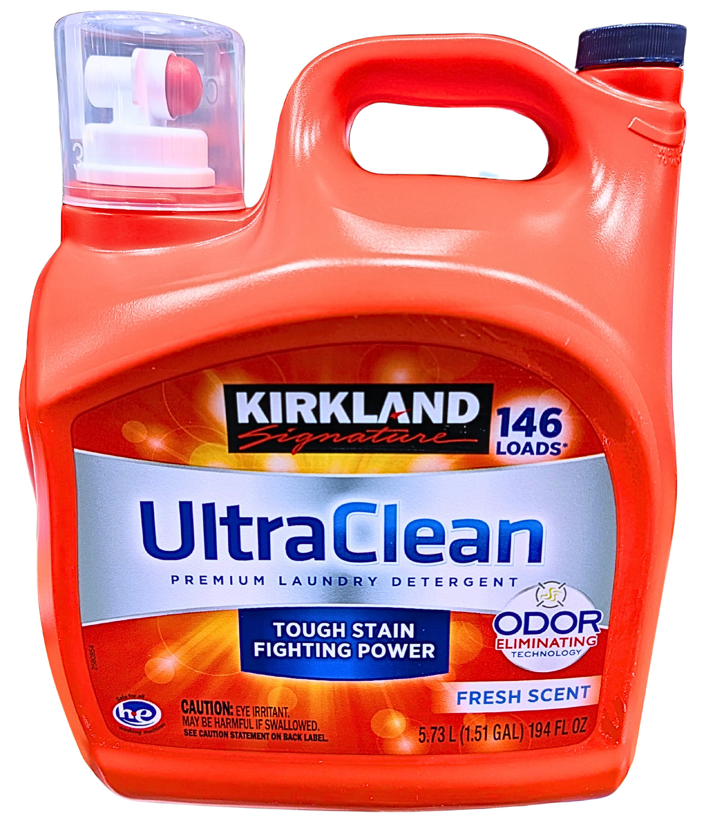 Kirkland Signature Ultra Liquid HE Detergent Fresh Scent 194 Ounce 146 Loads