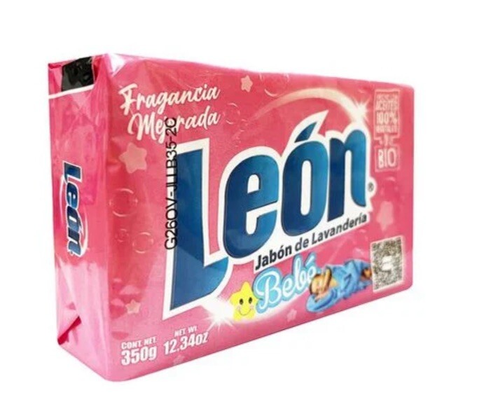6 PACK LEON JABON EN BARRA BEBÉ ROPA LAUNDRY BAR DETERGENTE SOAP 350g each