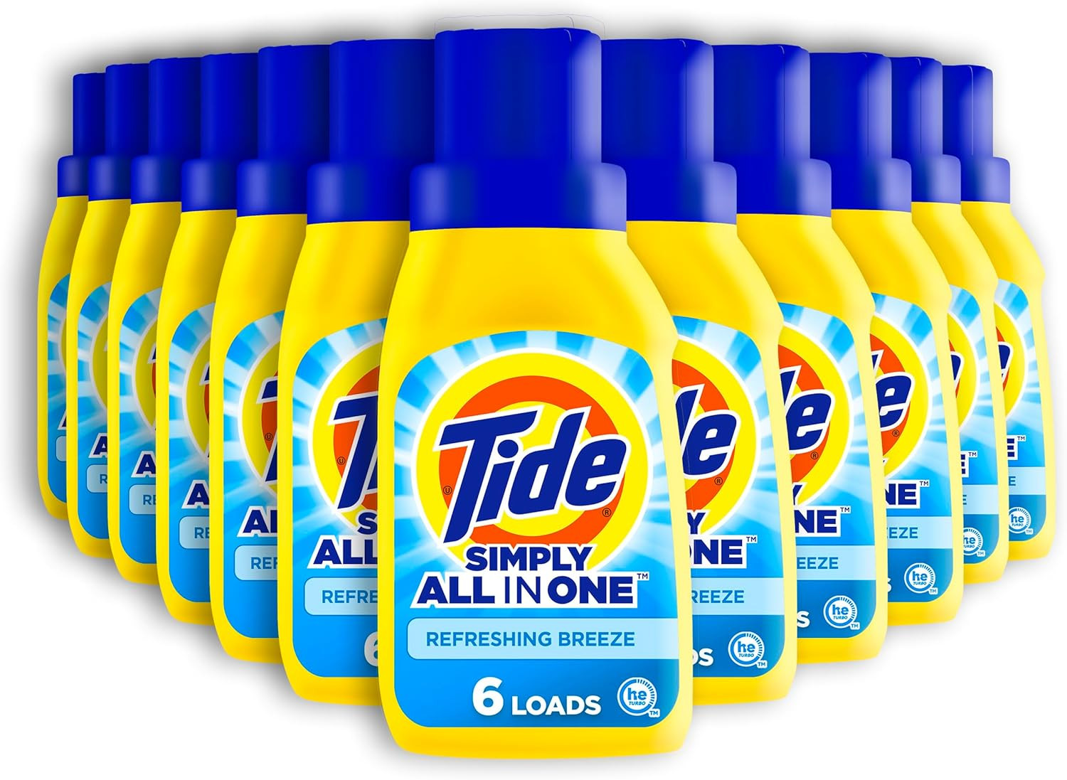 Simply All-In-One Liquid Laundry Detergent, Refreshing Breeze Scent, 128 Loads,
