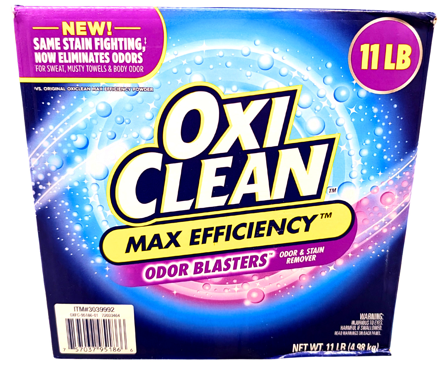 OxiClean Odor Blasters Powder Odor & Stain Remover Max Efficiency 11 lbs