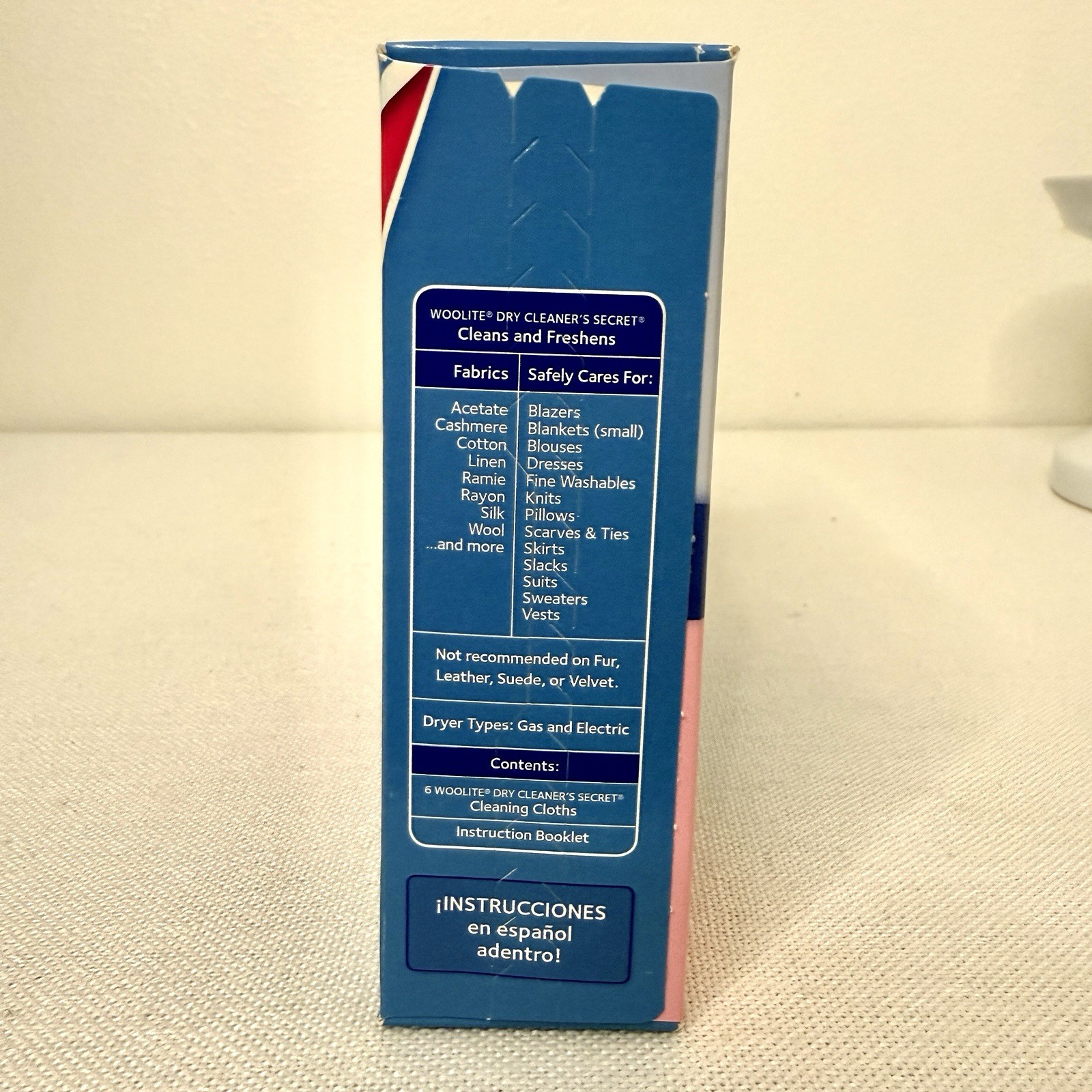 Woolite Dry Clean At Home Dry Cleaner’s Secret 1 Full Box 6 Cloths New