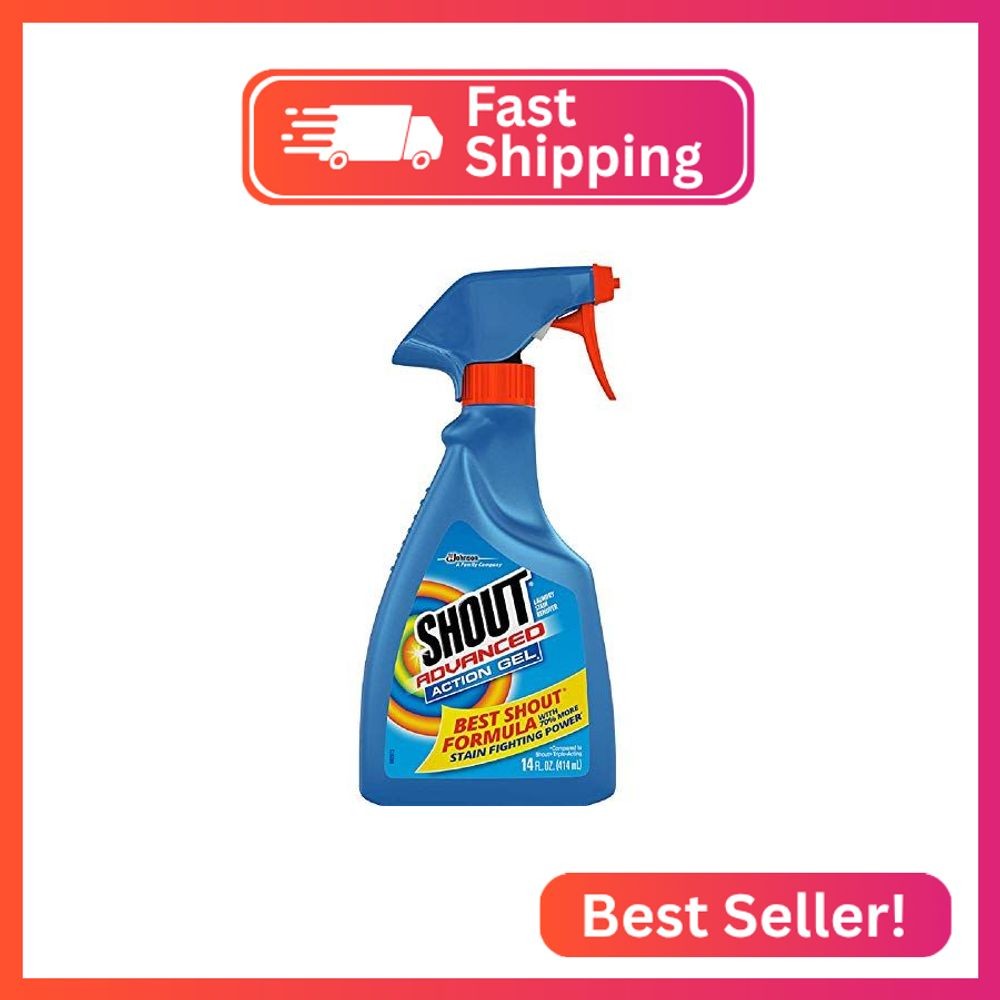 Shout Advanced Spray and Wash Gel Stain Remover for Clothes, Best Shout Formula,