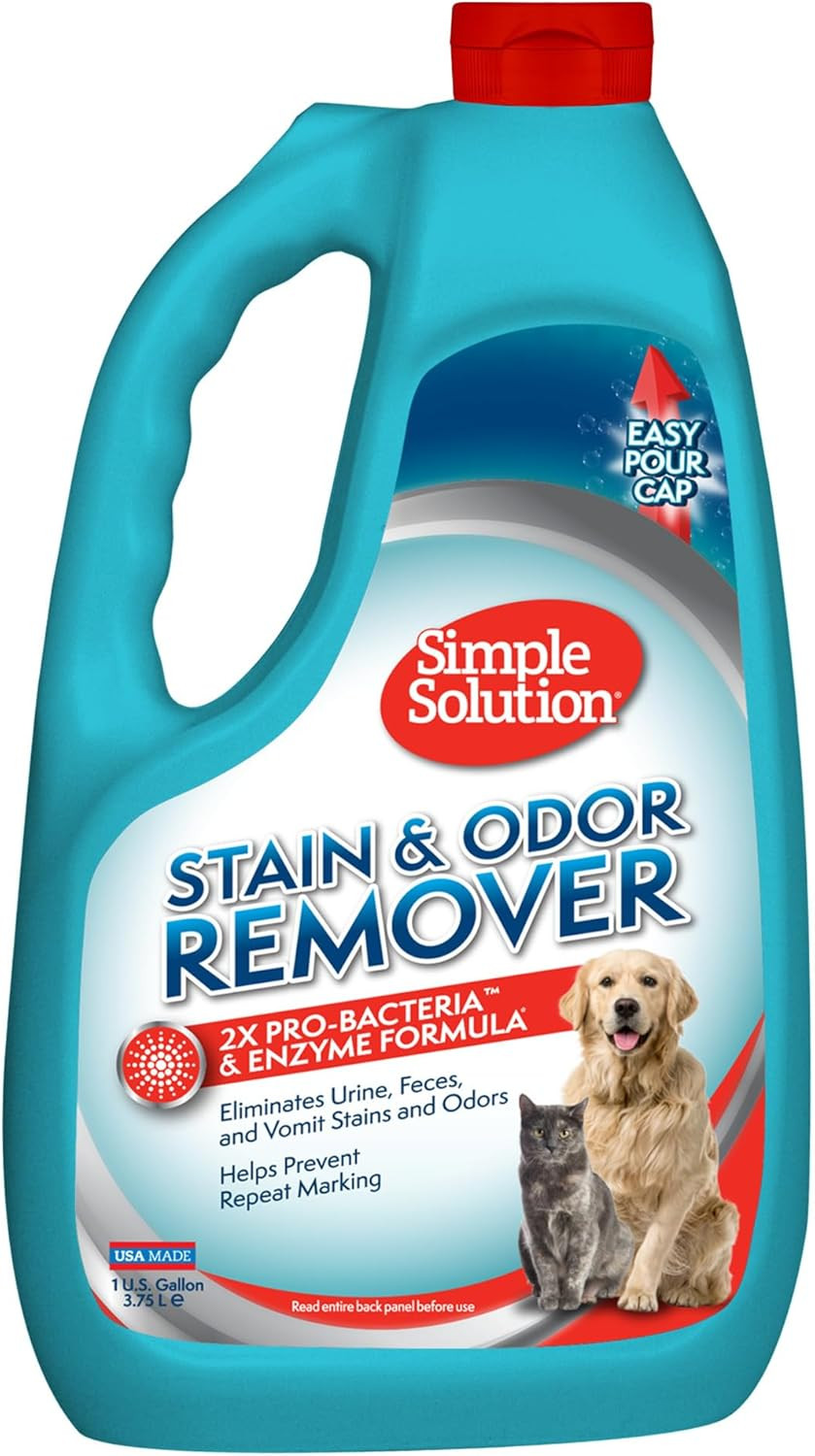 Simple Solution Stain & Odor Eliminator for Pets, Carpet Deodorizer, Enzyme Pet