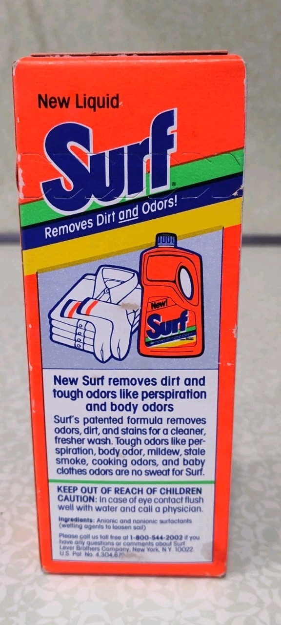 SURF Heavy Duty Liquid Laundry Detergent Sample 8 fl oz New Old Stock Soap