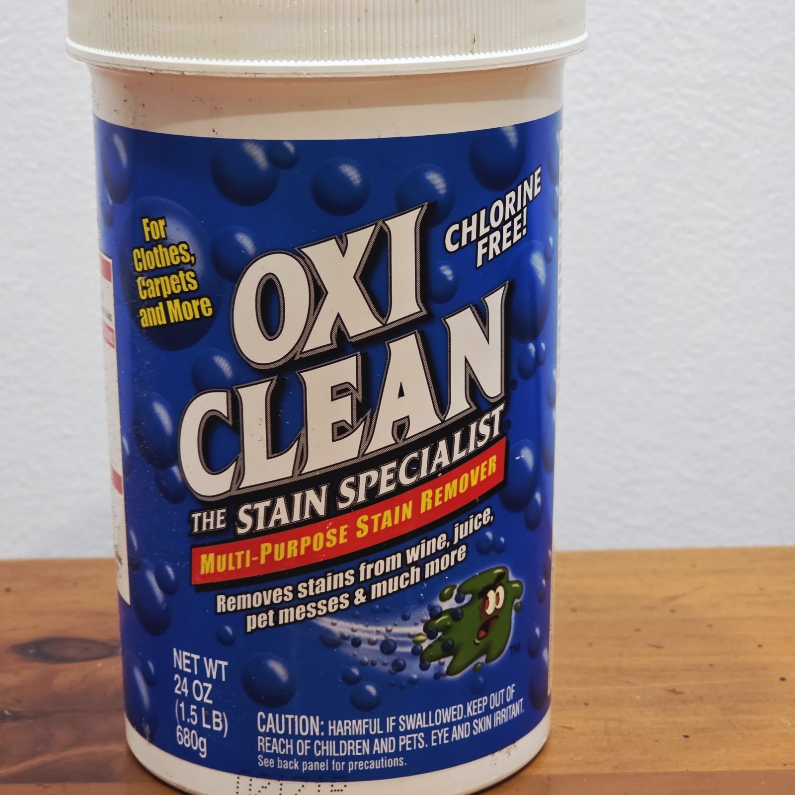 OXICLEAN Stain Remover Powder Orange Glo 24 Oz VTG NEW NOS Stain Remover