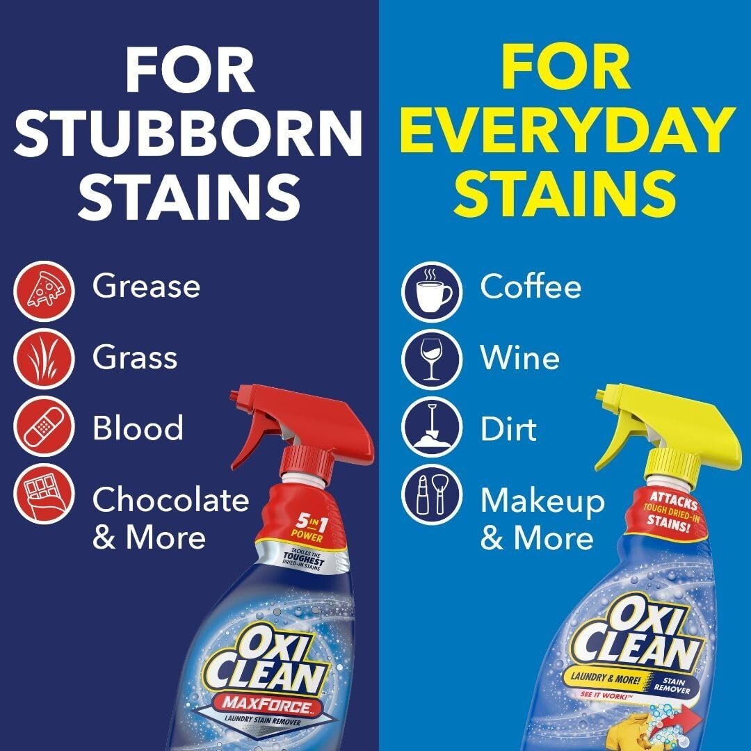 OxiClean MaxForce Stain Remover Spray Refill, 48 fl oz