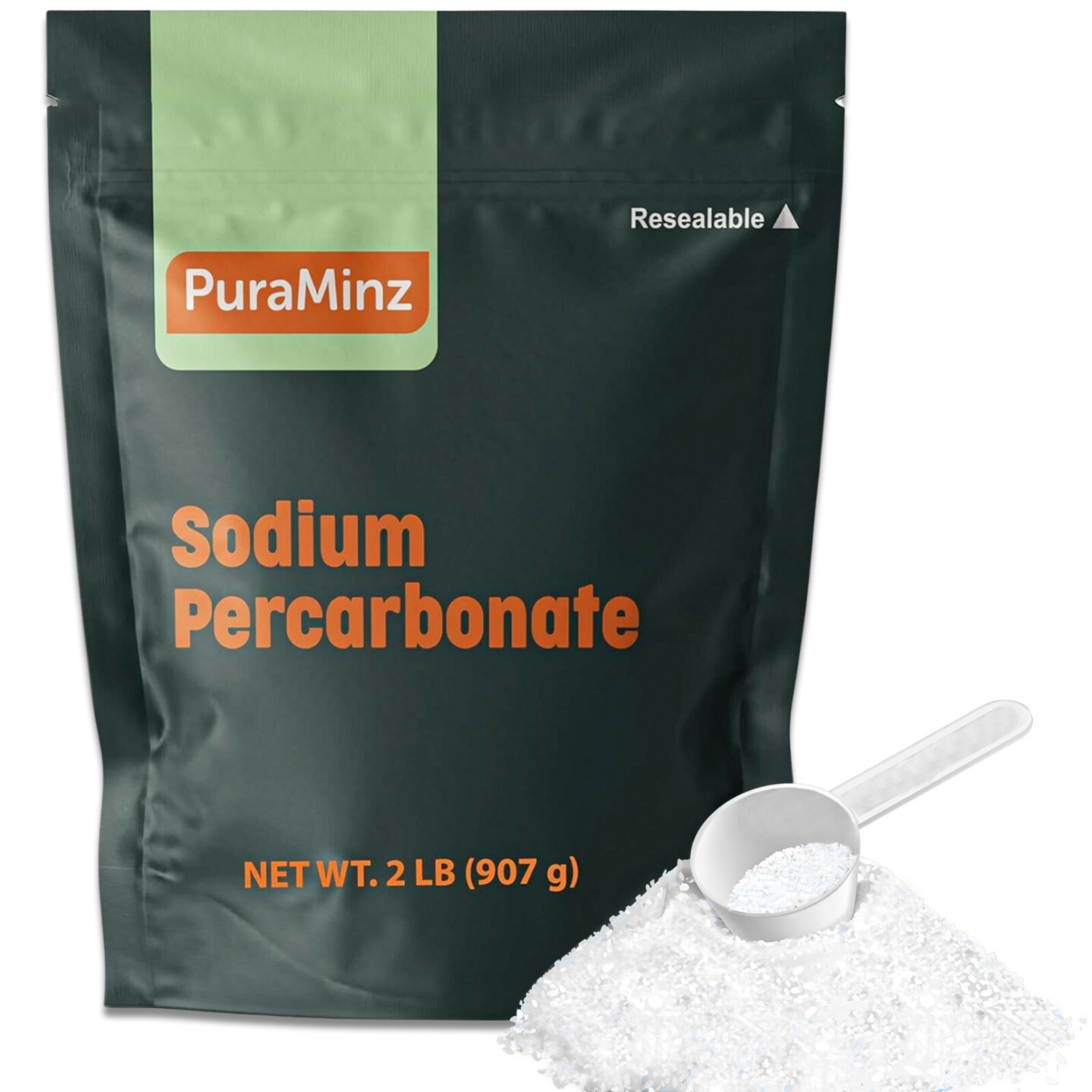 Sodium Percarbonate – 2 lbs- Multi-Purpose Cleaner, Color Safe Oxygen Bleach