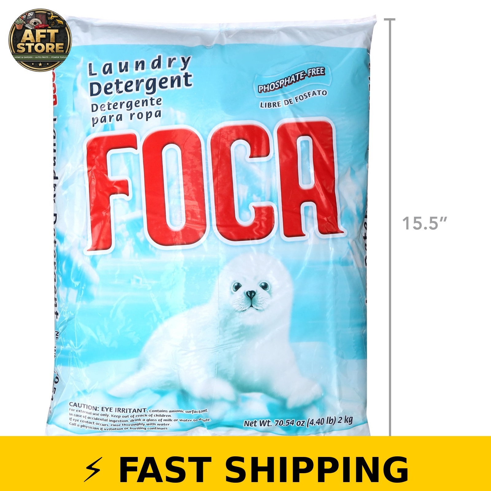 Foca Biodegradable Laundry Detergent – 70.54 oz Powder