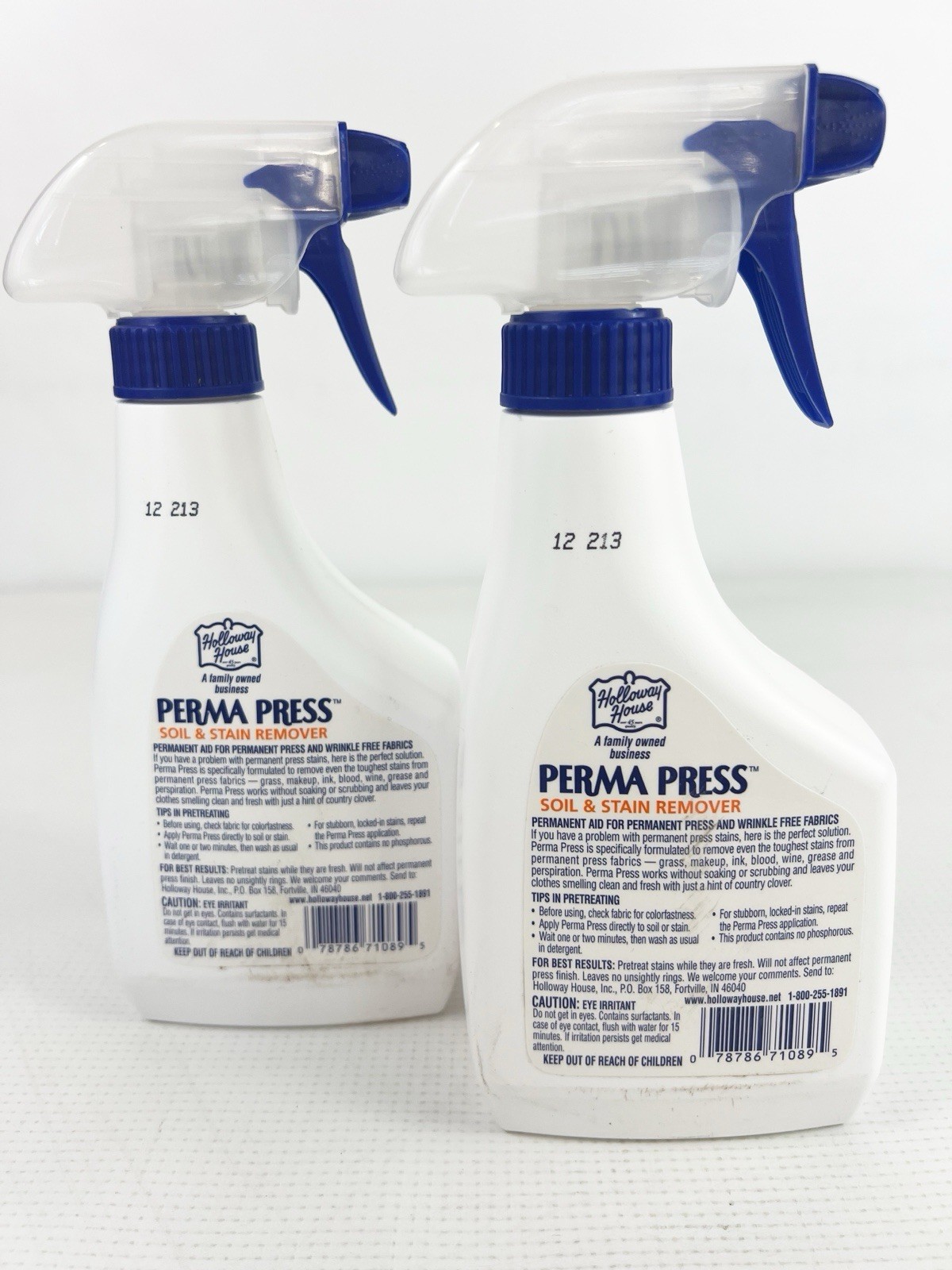 Holloway House Perma Press Soil & Stain Remover 2 Bottles 16 FL OZ Each