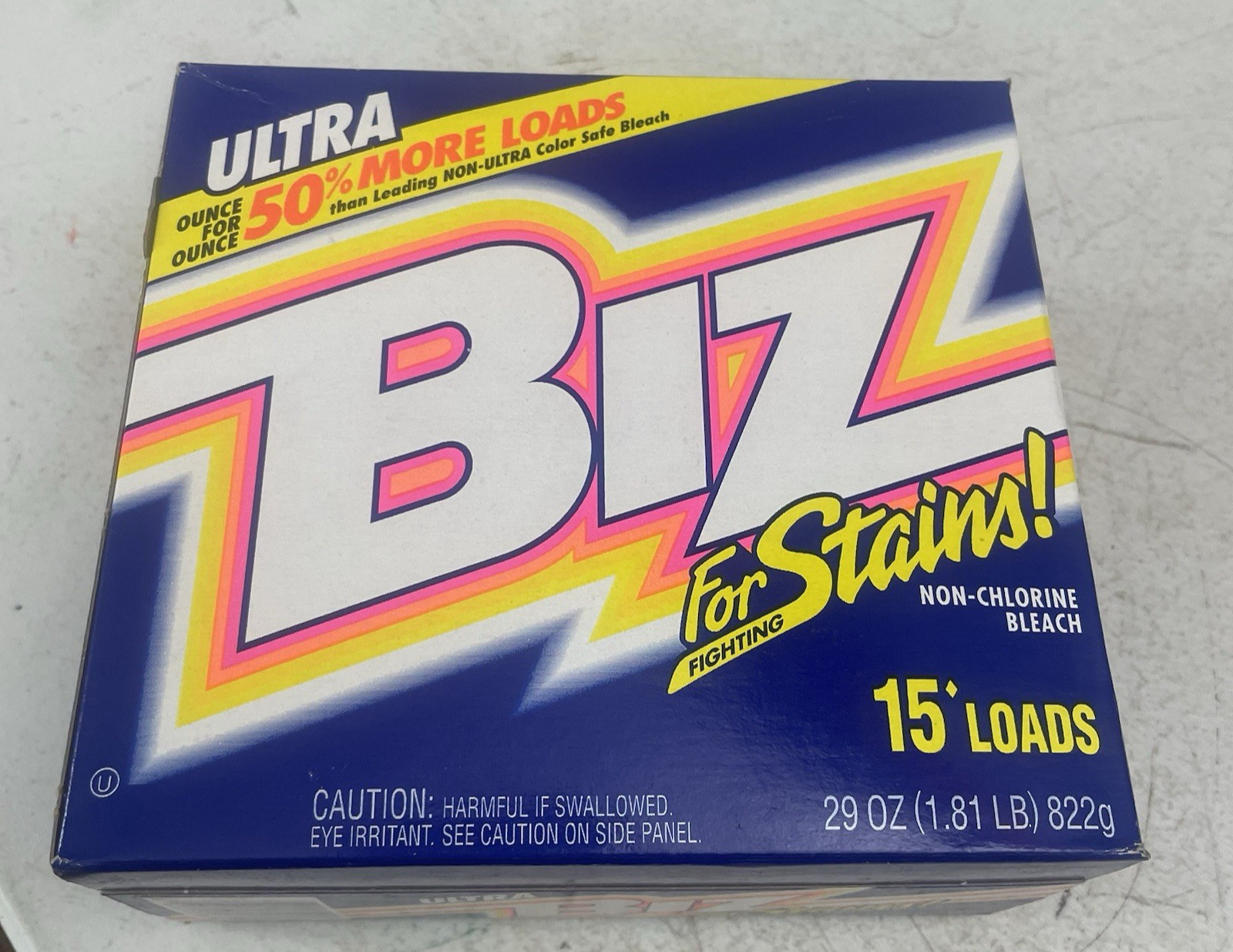 BIZ Ultra Laundry Detergent Powder Booster Stain Odor Removal 29 Oz P&G 1999