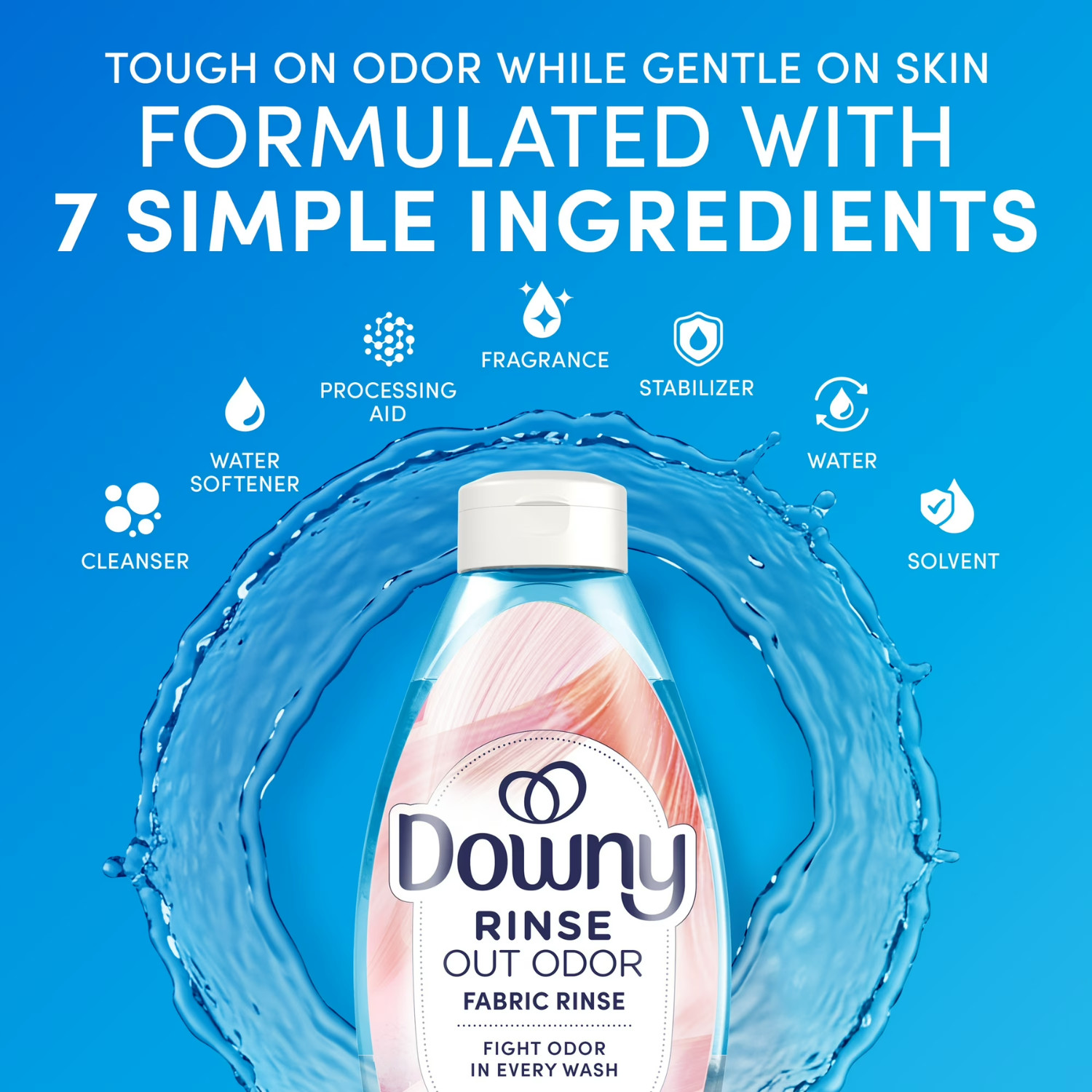 (2 Pack) Downy Rinse Out Odor Laundry Rinse Spring Breeze 48 oz Fabric Freshener