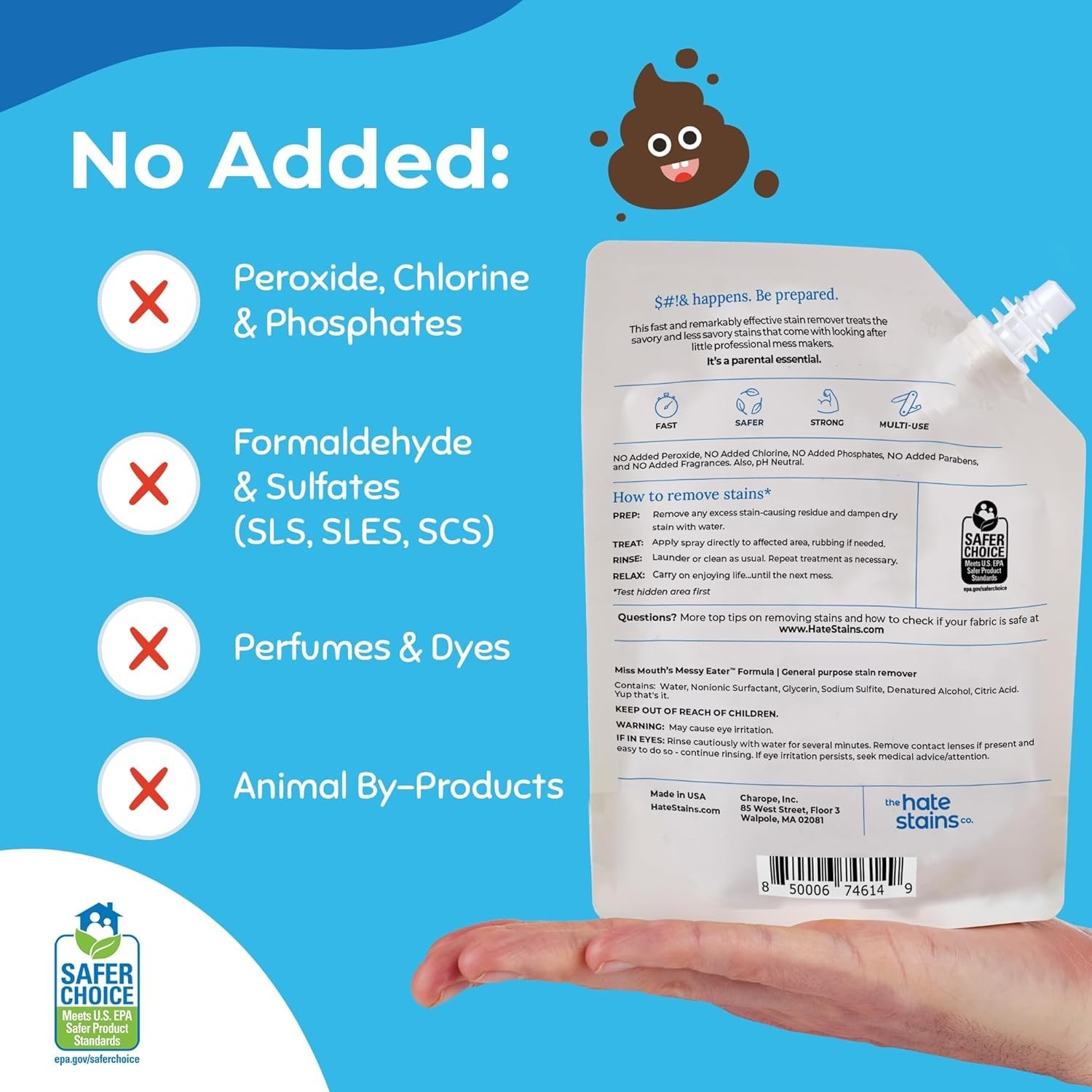 Messy Eater Stain Treater 16oz – Fast Acting Stain Remover for Baby Essentials