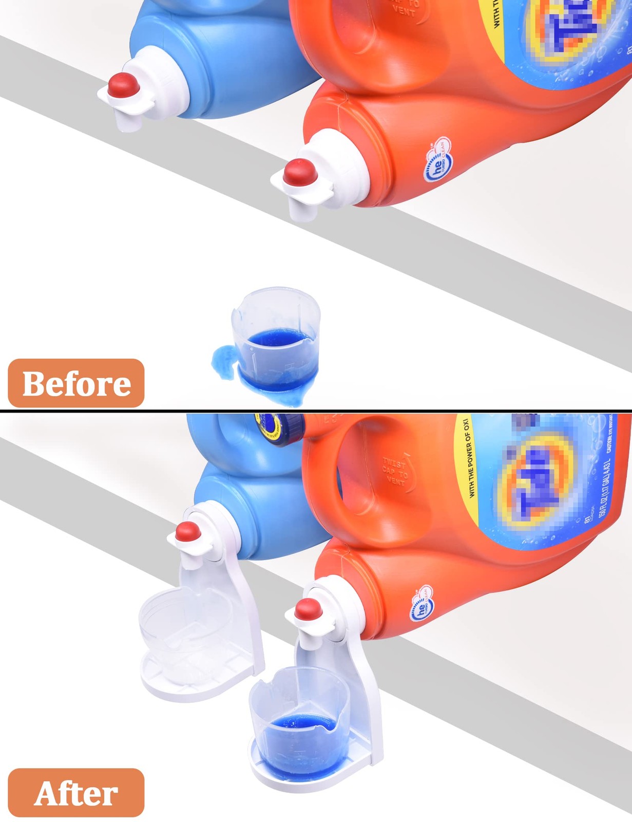 2 Pack Laundry Detergent Cup Holder Detergent Drip Catcher for Laundry Room