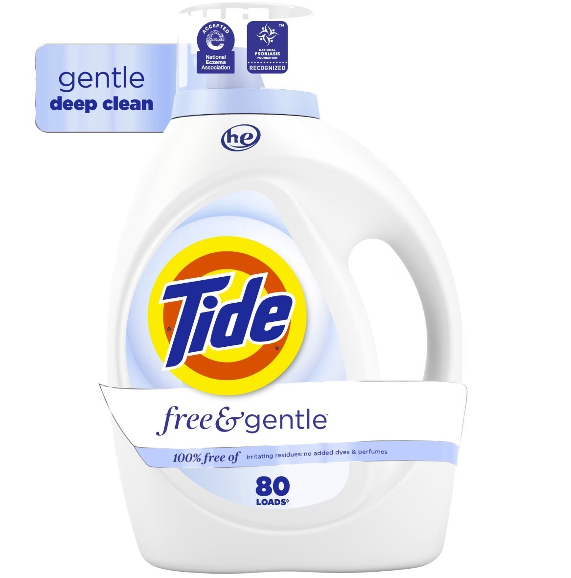 SALE-Tide Free & Gentle Liquid Laundry Detergent 105 fl oz 160 Loads Total 2 Pck