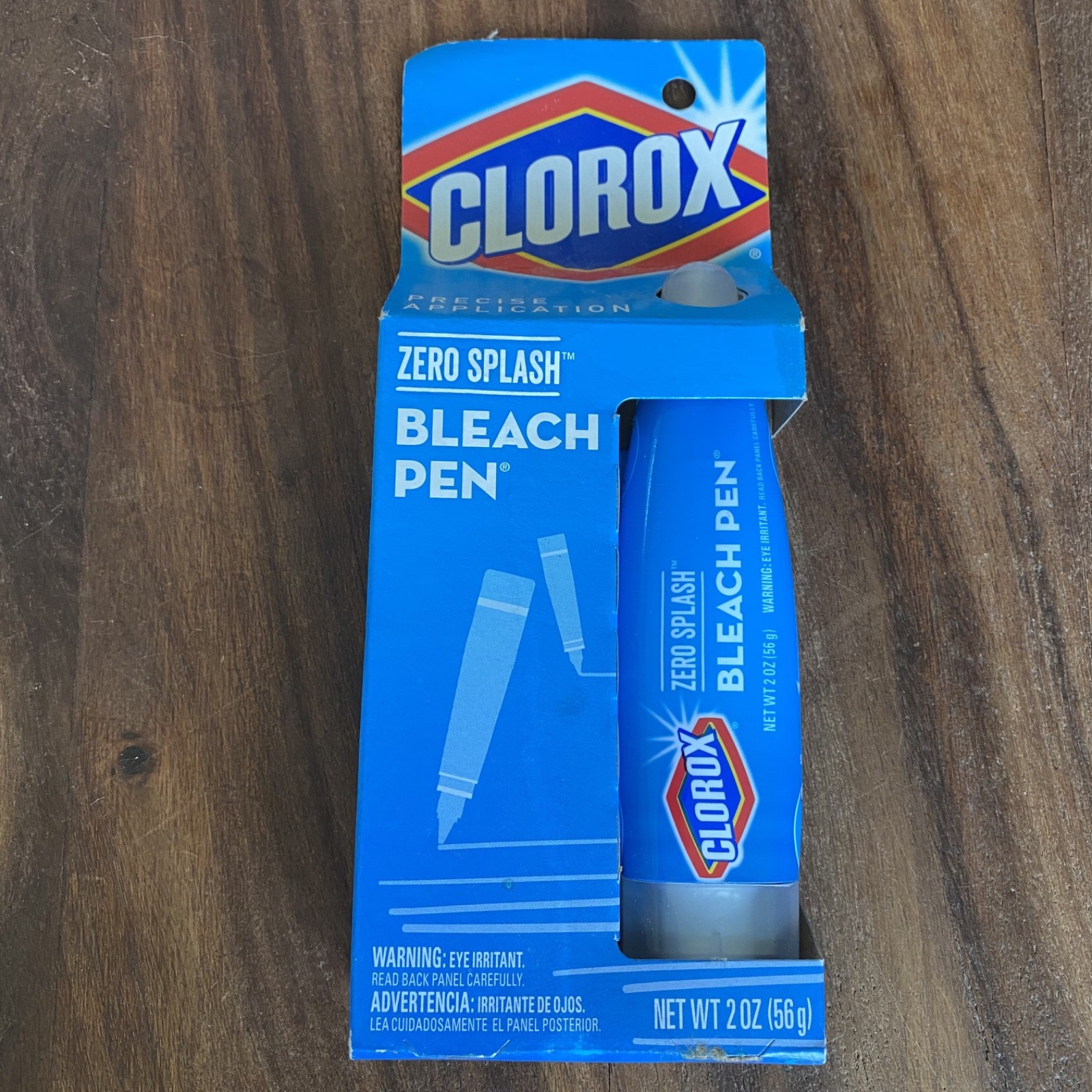 New Clorox Zero Splash Bleach Pen 2 oz Dual Tip Fine Point Broad Scrubber