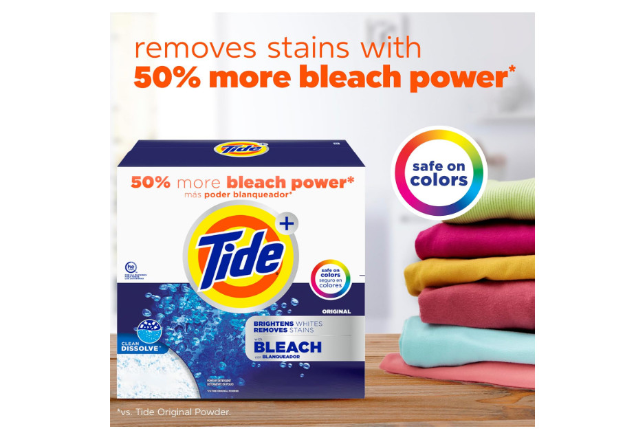 Tide Original Powder Laundry Detergent with Bleach 129 oz 89 Loads