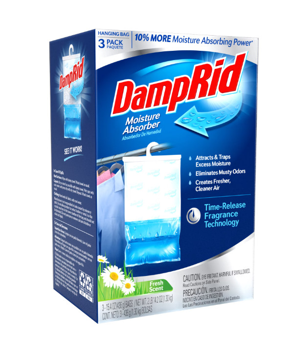 DampRid Fresh Scent Hanging Moisture Absorbers, 3 Count…..