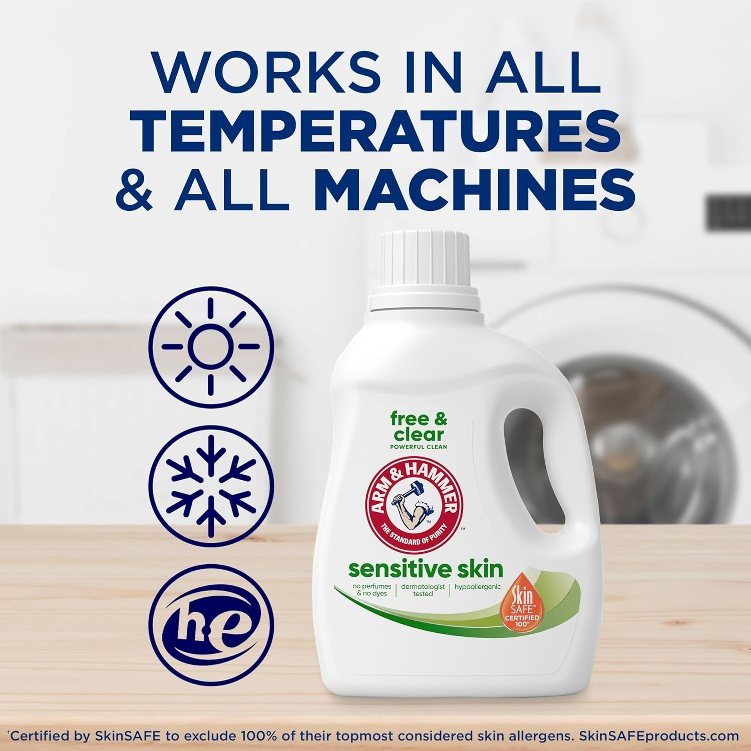 Sensitive Skin Free & Clear Liquid Laundry Detergent, 105 fl oz, 105 Loads