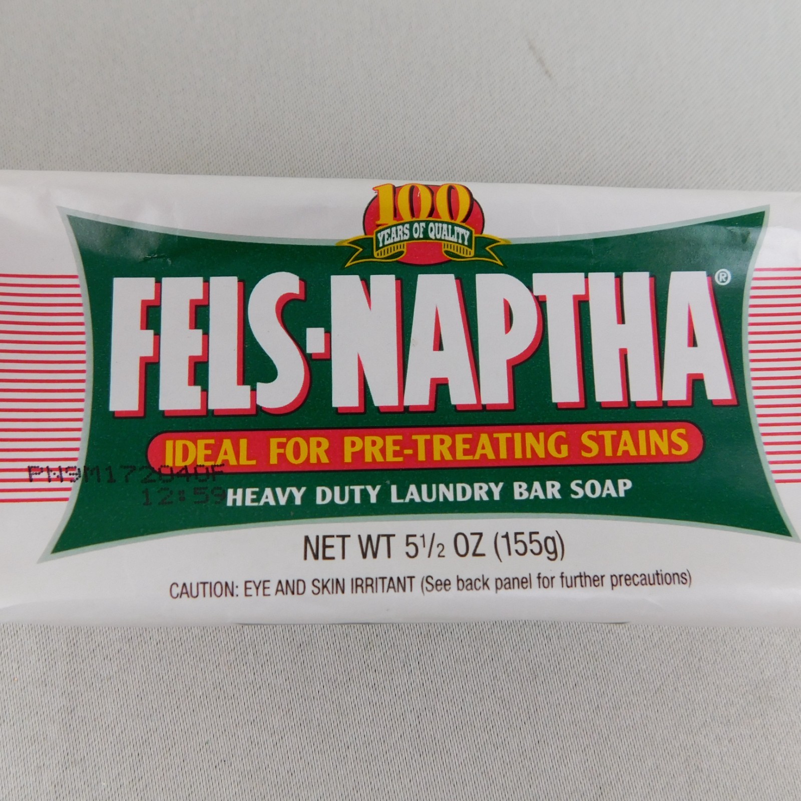 Fels-Naptha 5.5oz Heavy Duty Laundry Bar and Stain Remover #7792