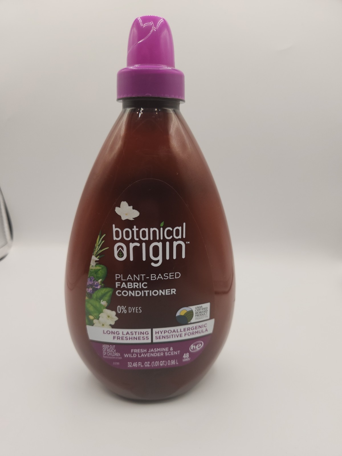 Botanical Origin Plant-Based Fabric Softener Hypoallergenic Jasmine Lavend 32.46