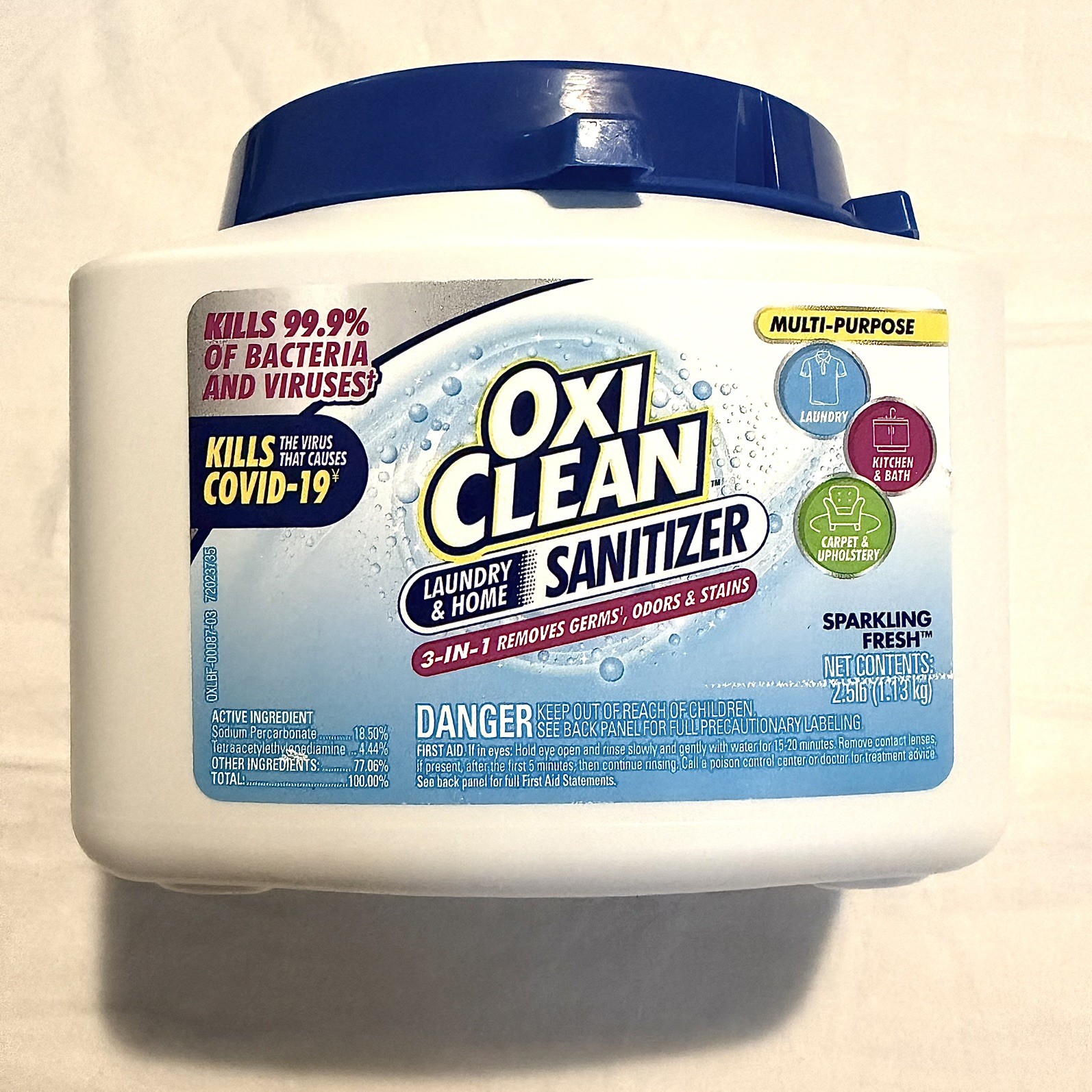 Discontinued | New OxiClean Sparkling Fresh Laundry & Home Sanitizer 2.5lb