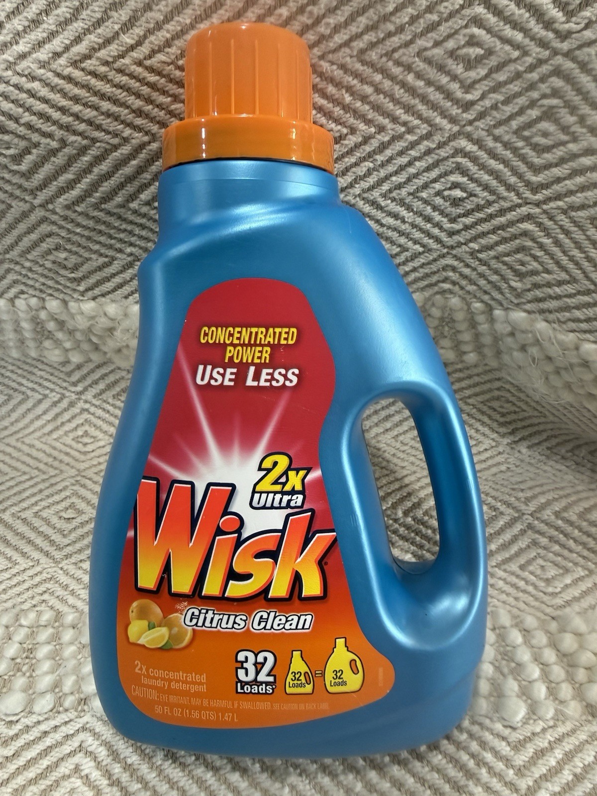 Wisk Citrus Clean Concentrate 50oz (32 load) Liquid Laundry Detergent NOS