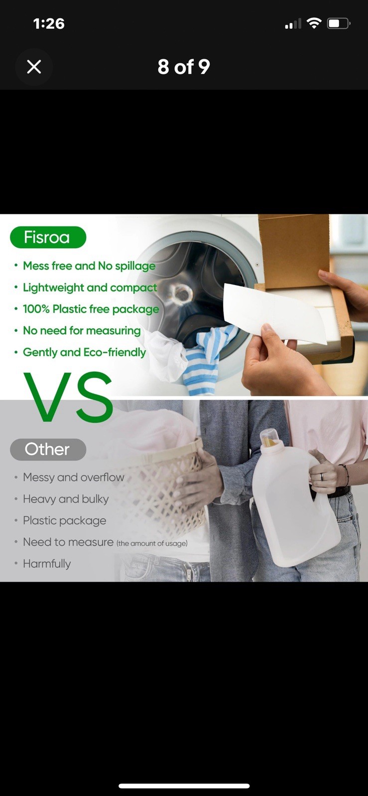 sheets laundry detergent loads travel 300 eco-friendly fisroa fresh Linen scent