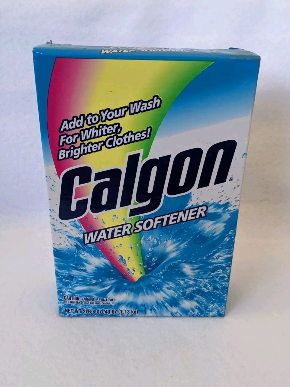 (1) Calgon Water Softener Powder Box 2lb 8oz /40z Box Discontinued Prop NEW