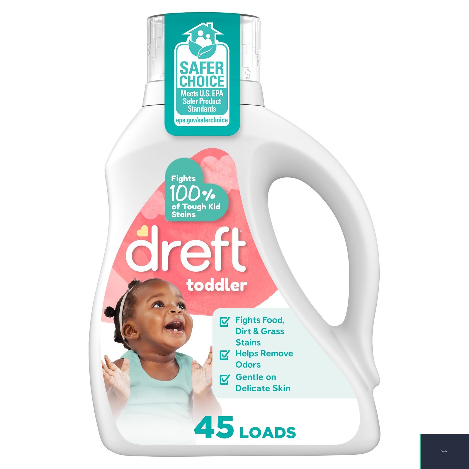 Laundry Detergent Liquid 60 fl oz 45 Loads Dermatologist Tested