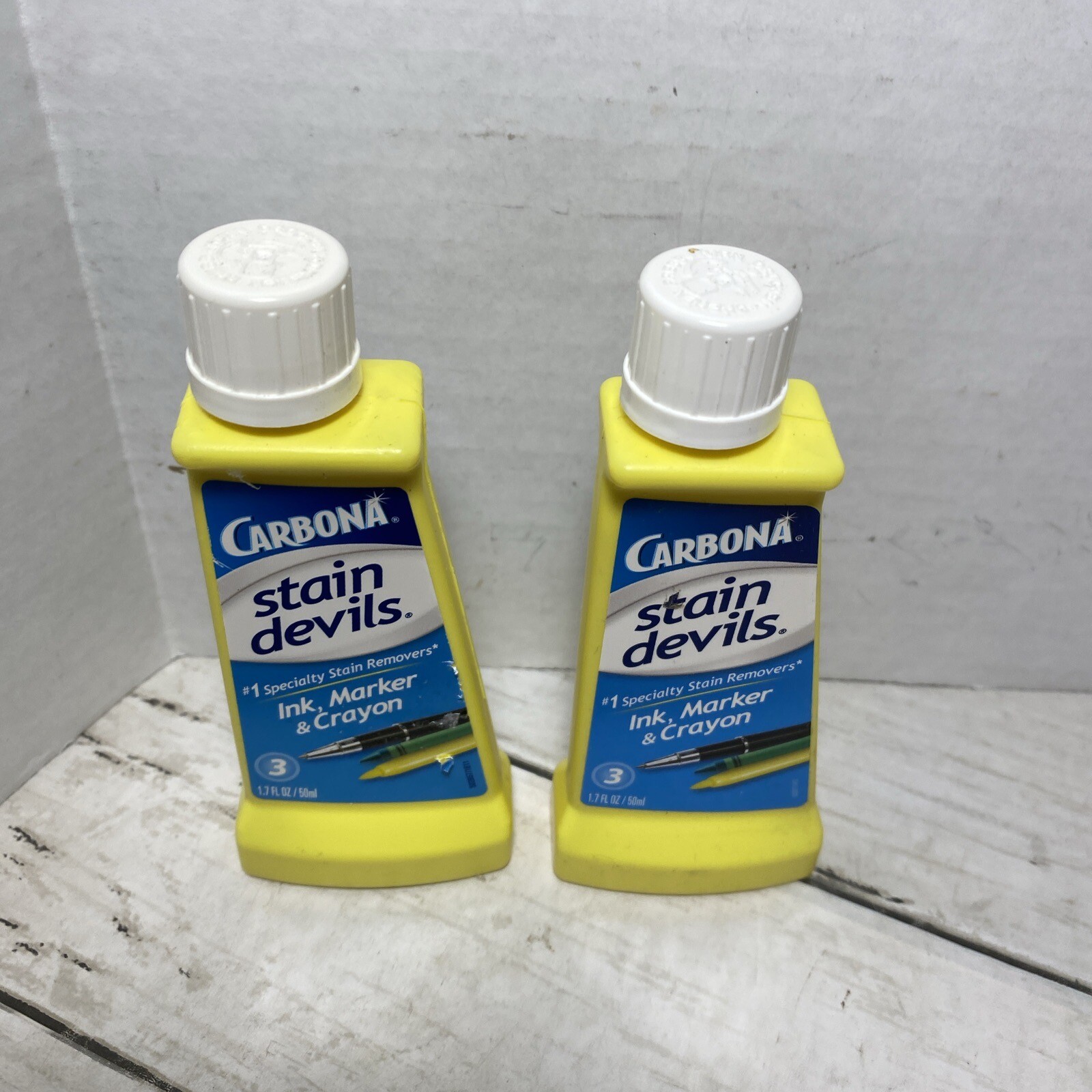 Carbona Stain Devils Specialty Stain Remover Ink Marker & Crayon 1.7 oz 2 Bottle