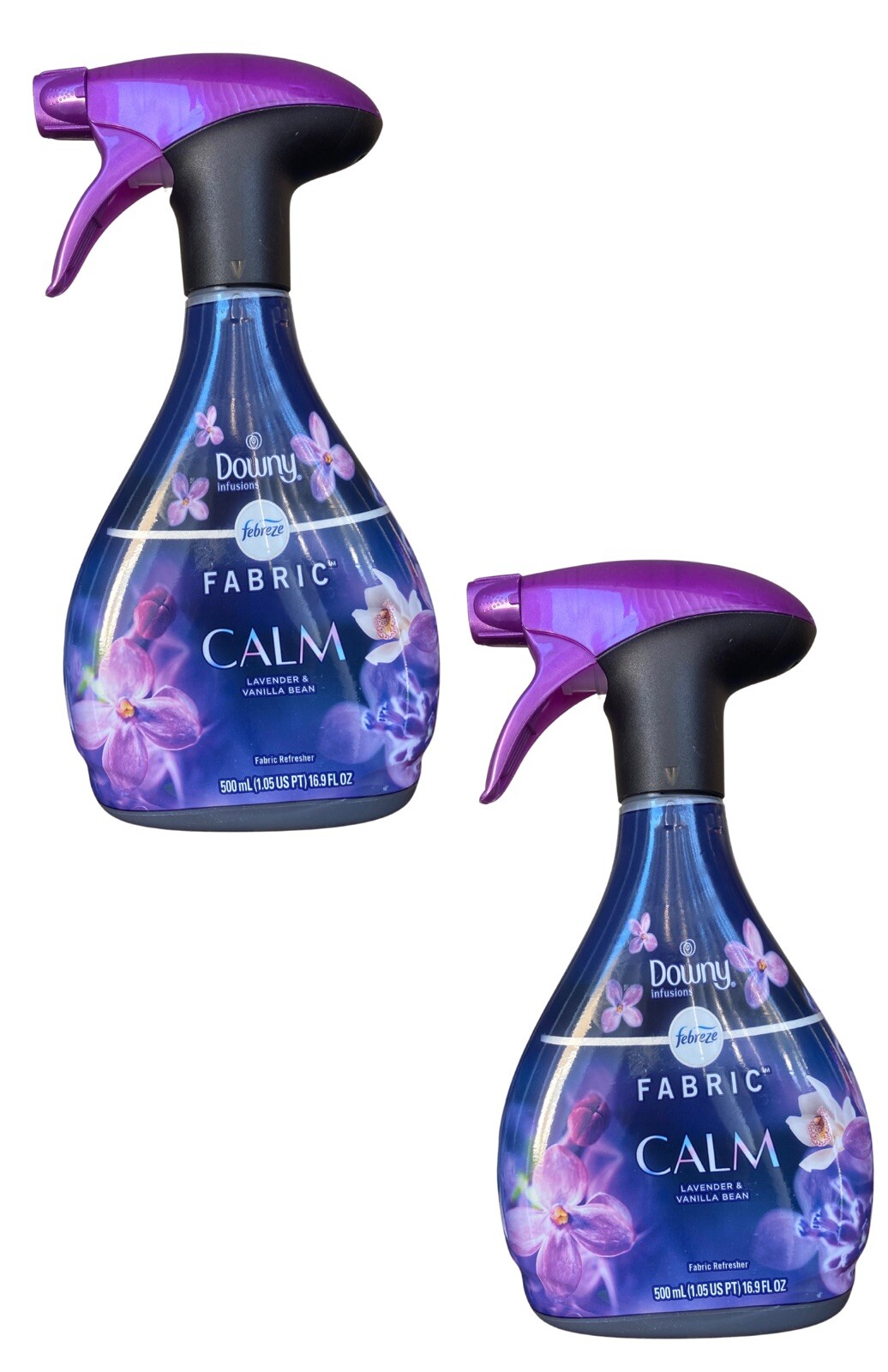 2 Pack Febreze Fabric Downy Infusions Calm Lavender Vanilla Bean 16.9oz