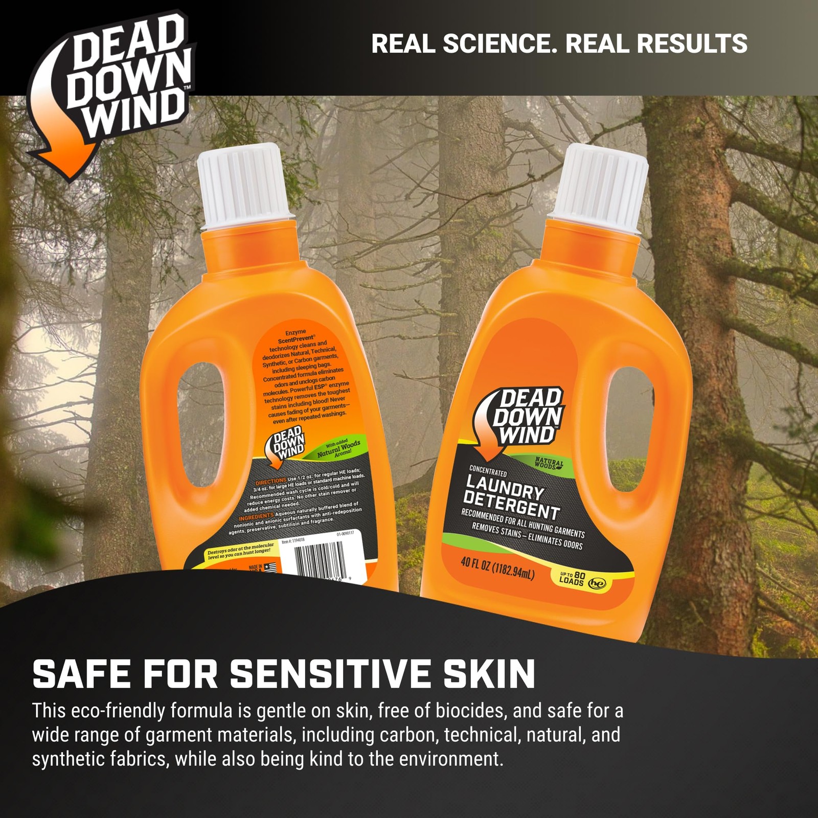 Dead Down Wind Laundry Detergent | 40oz Bottle 40 Fl Oz (Pack of 1), Natural