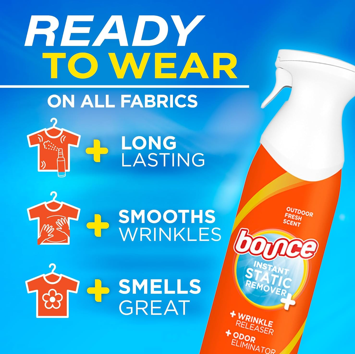 anti Static Spray, 3 in 1 Instant anti Static Spray & Instant Wrinkle Release, O