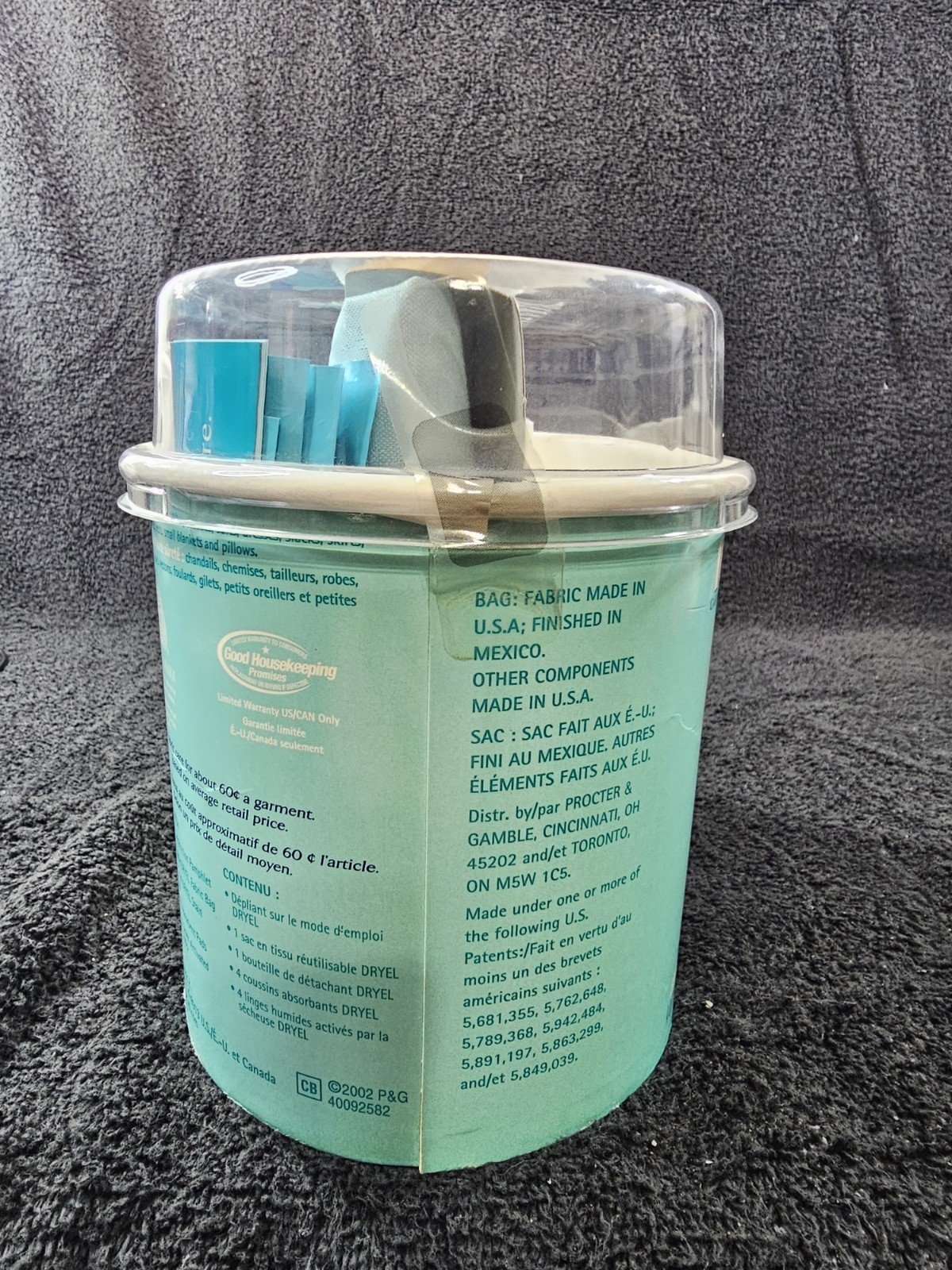 NOS SEALED Dryel At Home Dry Cleaner Starter Kit 4 Loads 16 Garments Vtg