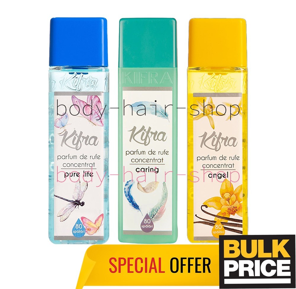 Kifra Laundry Perfume Pure Life Caring Angel Luxury Fragrance Assorted Lot 3-Pcs