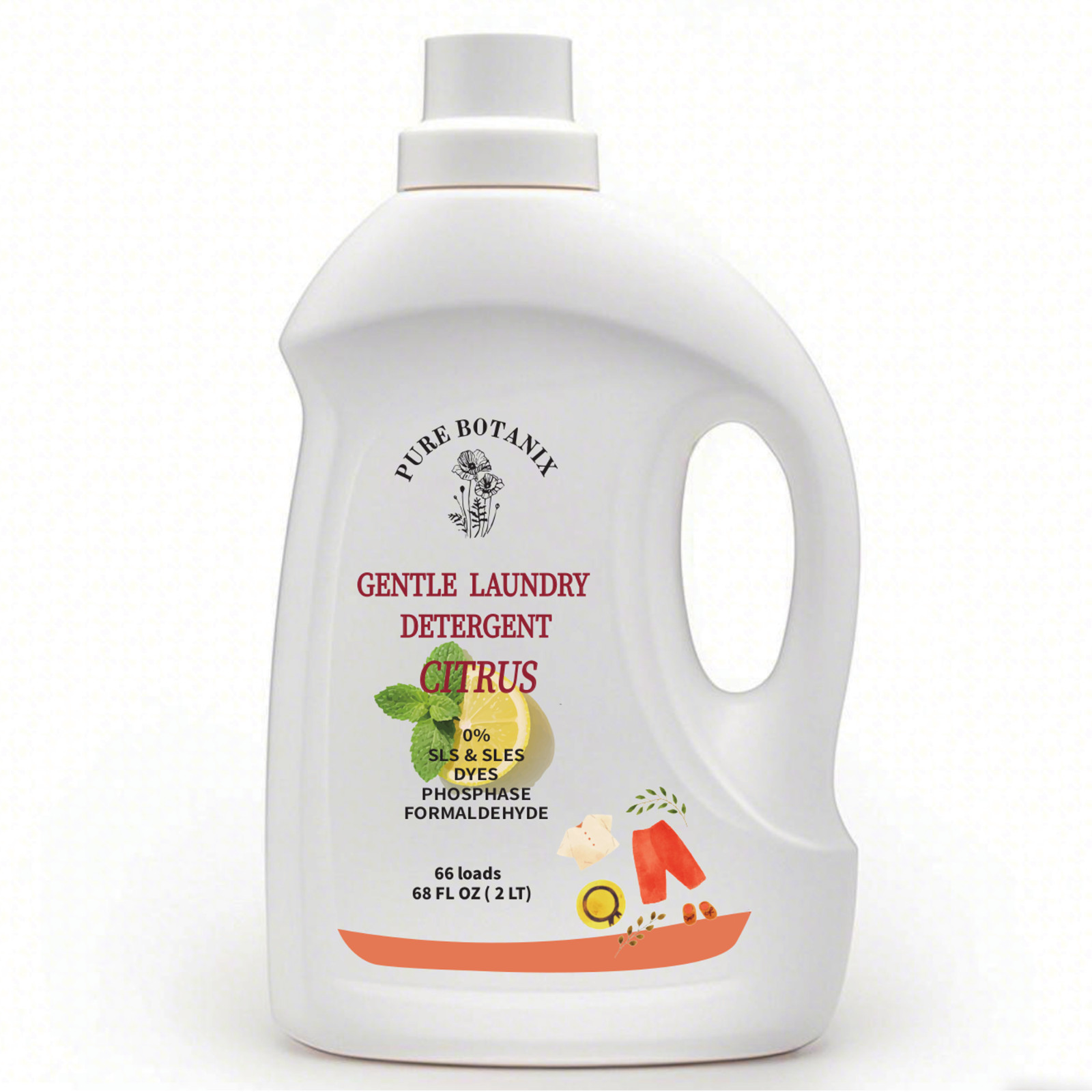 Citrus Plant Based Non-Toxic Hypoallergenic Laundry Detergent