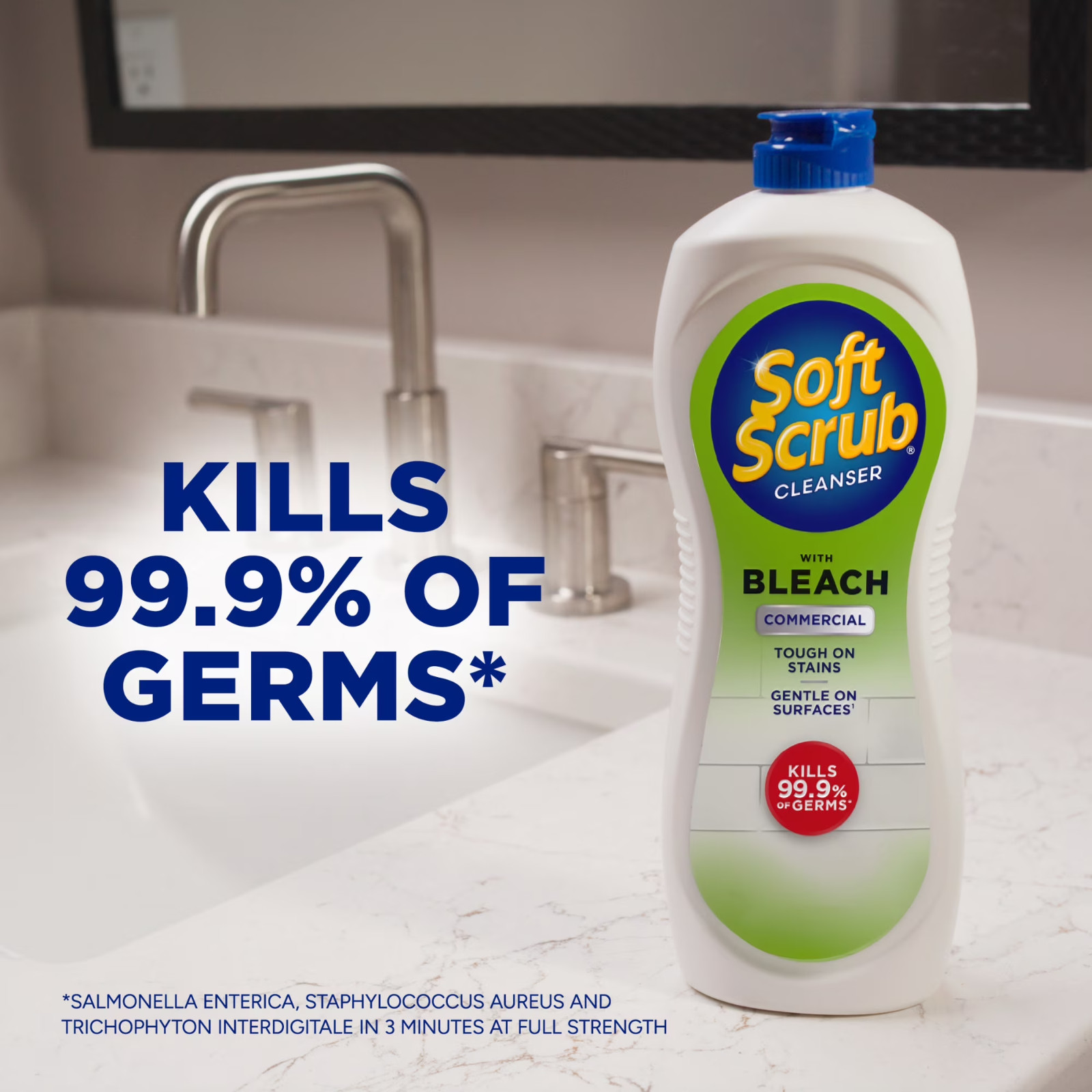 Soft Scrub with Bleach Cleaner 24 oz Bathroom & Kitchen Surface Cleaner