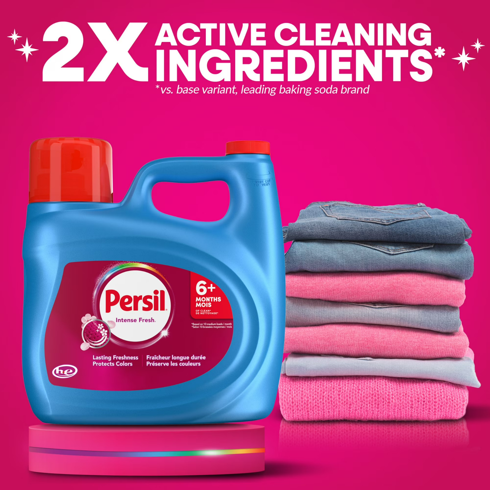 Persil Deep Clean Intense Fresh Liquid Laundry Detergent, 126 fl oz, 96 Loads