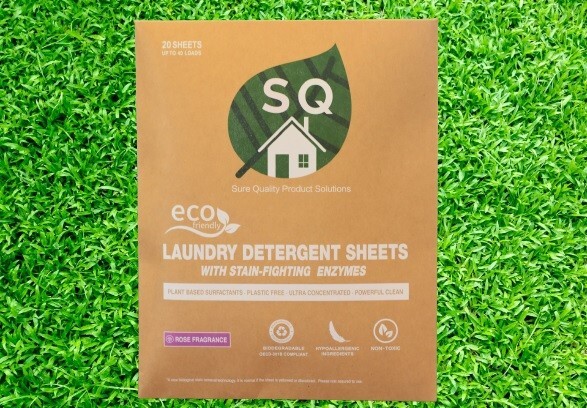 SQ Eco Laundry Strips – Rose Bush 40 loads /20 sheets (Pack of 4)