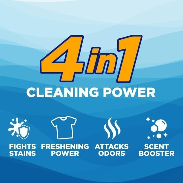 Powerfully Clean Liquid Laundry Detergent | Clean Burst Scent, 205 Loads, 205…