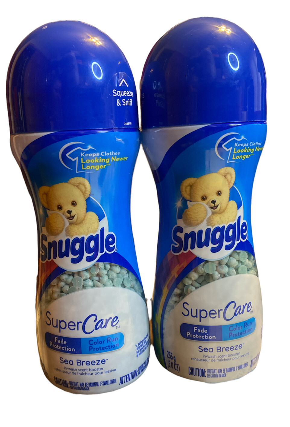 2 Snuggle Super Care Fade Protection Sea Breeze 9 Oz Each Scent Booster New