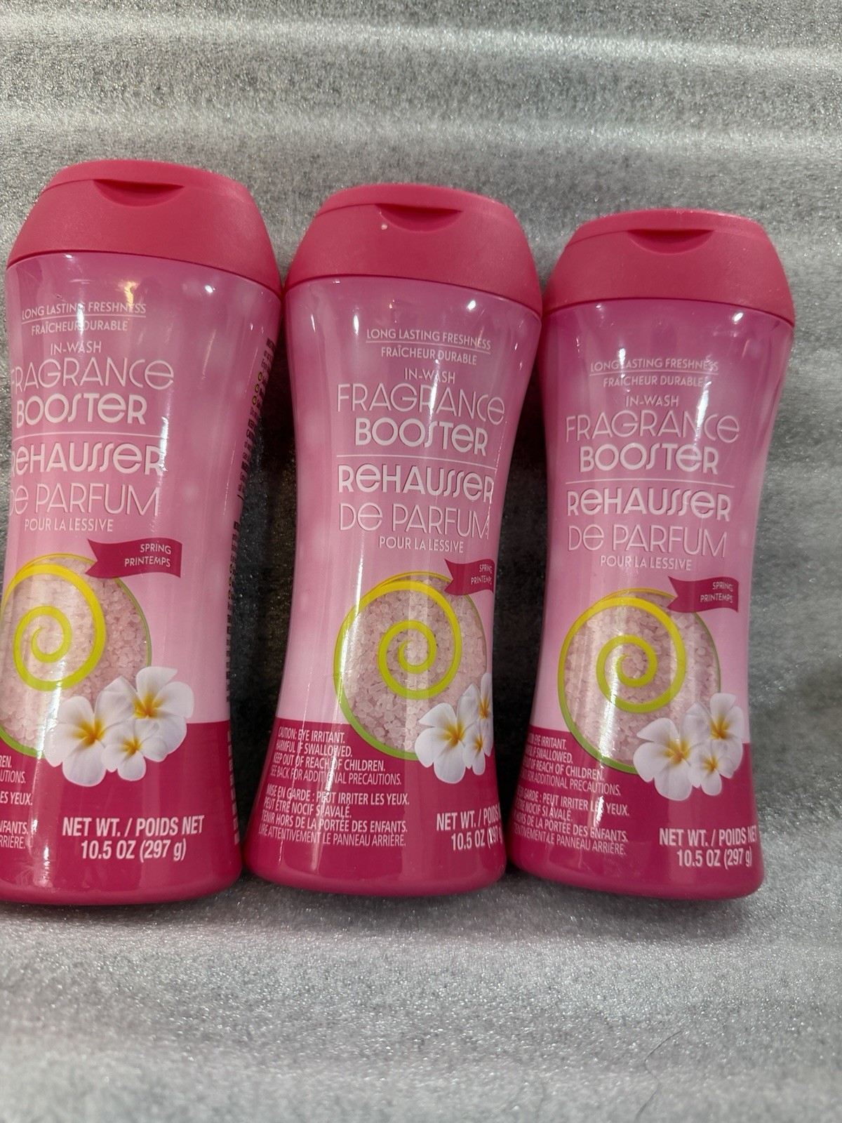 3 Pack In-Wash Fragrance Booster Granules Spring Scent 10.5 oz Laundry Booster