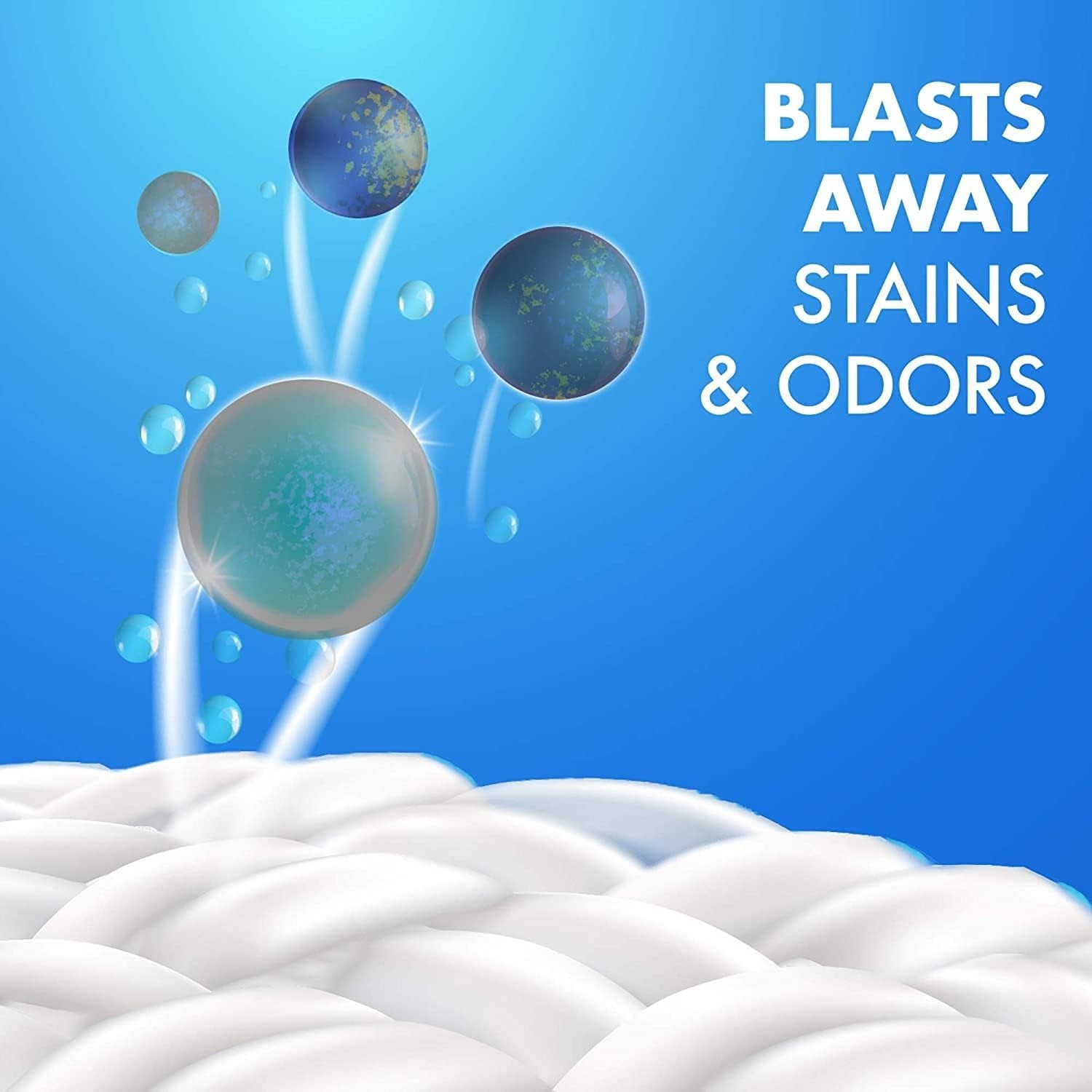 Pack of 4 OxiClean Odor Blasters – 5-in-1 Laundry Pods 168 Count, Fresh Burst