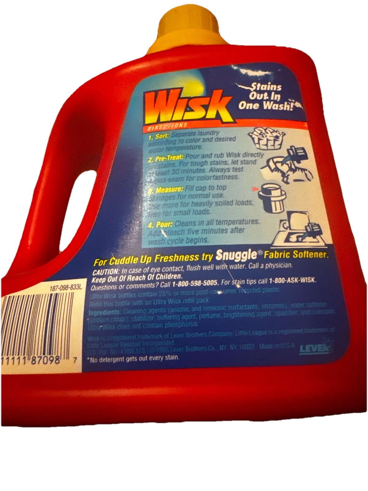 wisk laundry detergent ultra concentrated 100 oz whole wash stain fighter