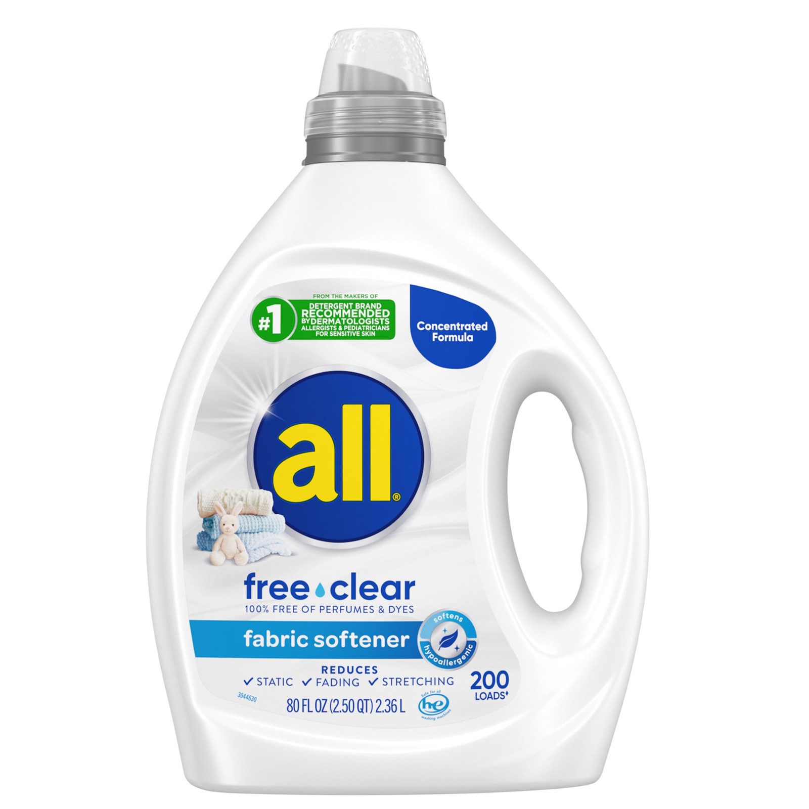 all free clear, Original, Liquid Fabric Softener for 80 Fl Oz (Pack of 1)