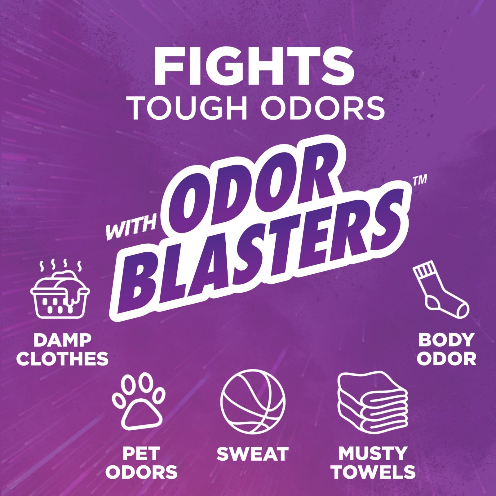 Arm & Hammer OxiClean Odor Blasters Detergent, Fresh Burst, 158.6 fl oz, 3 Pack