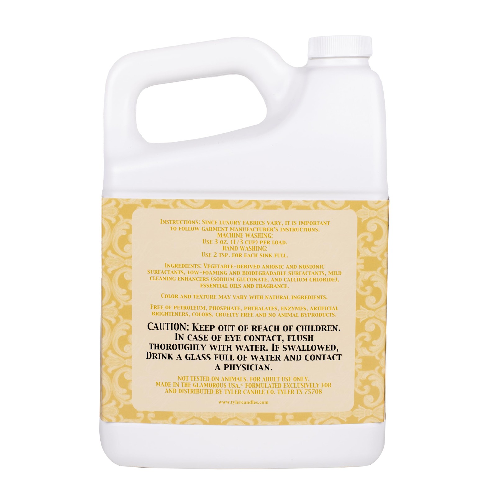 TROPHY Glamorous Wash 64 oz Half Gallon Fine Laundry Detergent by Tyler Candles