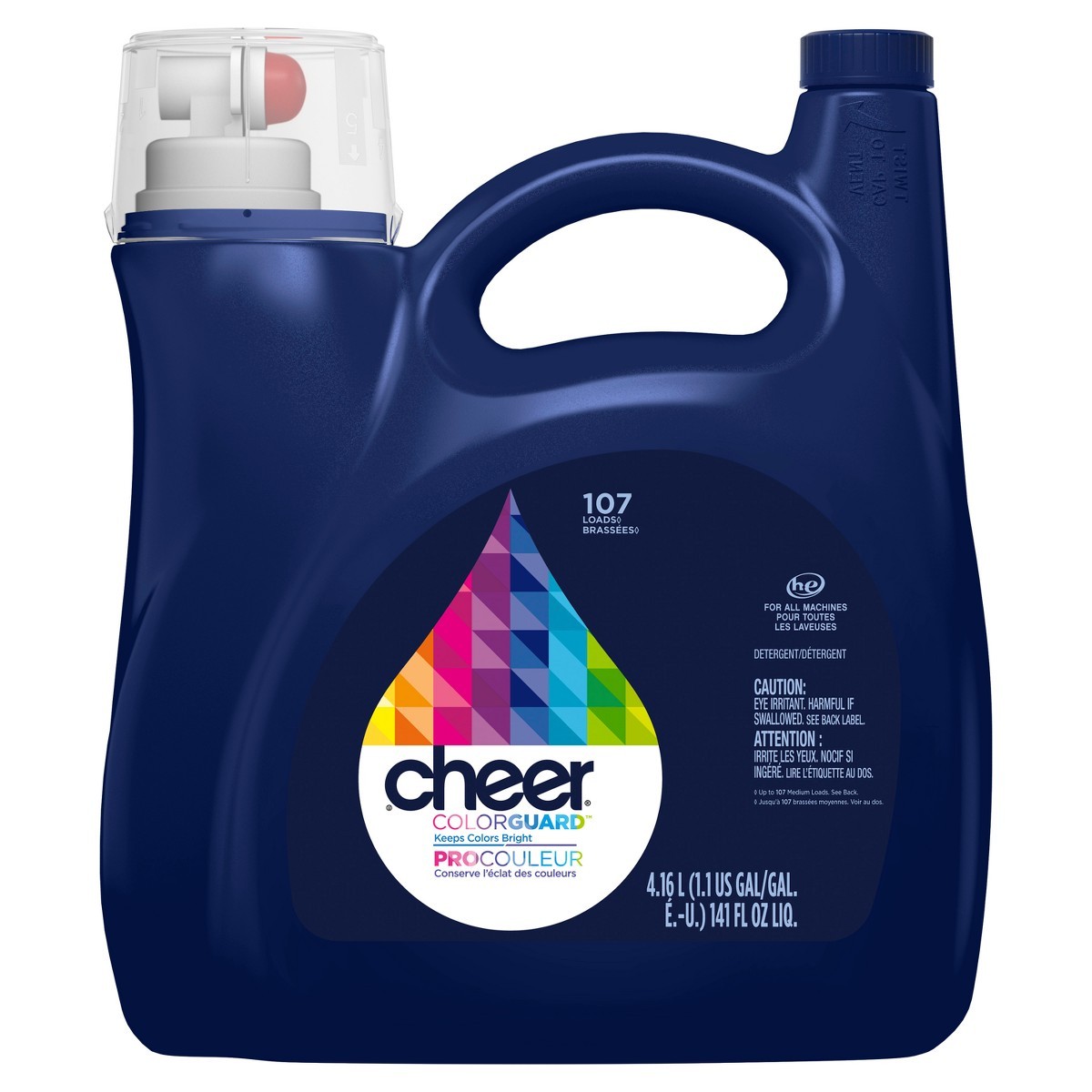 Cheer Original HE Liquid Laundry Detergent 107 Loads – 141 fl oz