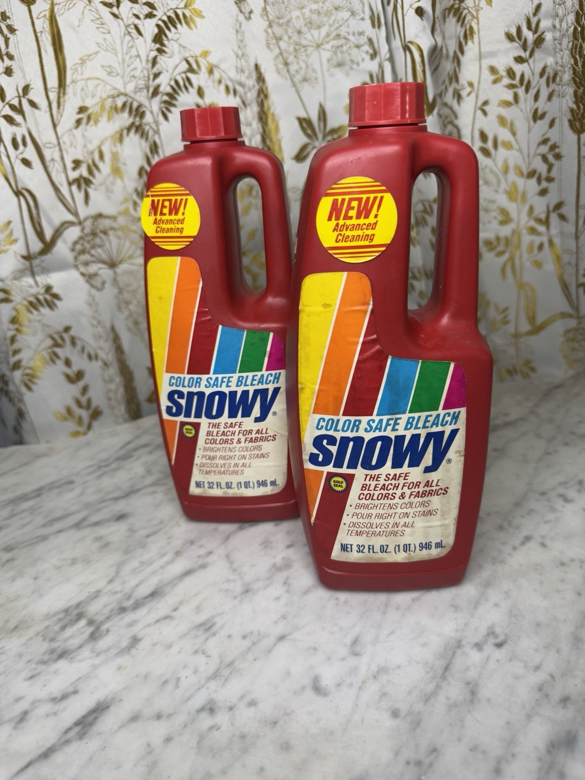 Vintage – SNOWY – Color Safe Bleach-32oz, 2 Bottles