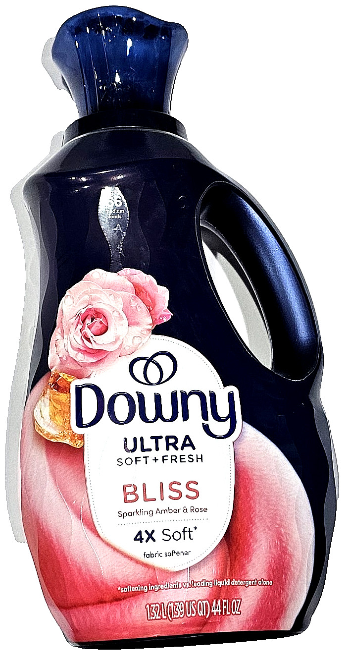 Downy Ultra Soft Plus Fresh Bliss Sparkling Amber & Rose Fabric Softener 44 Oz